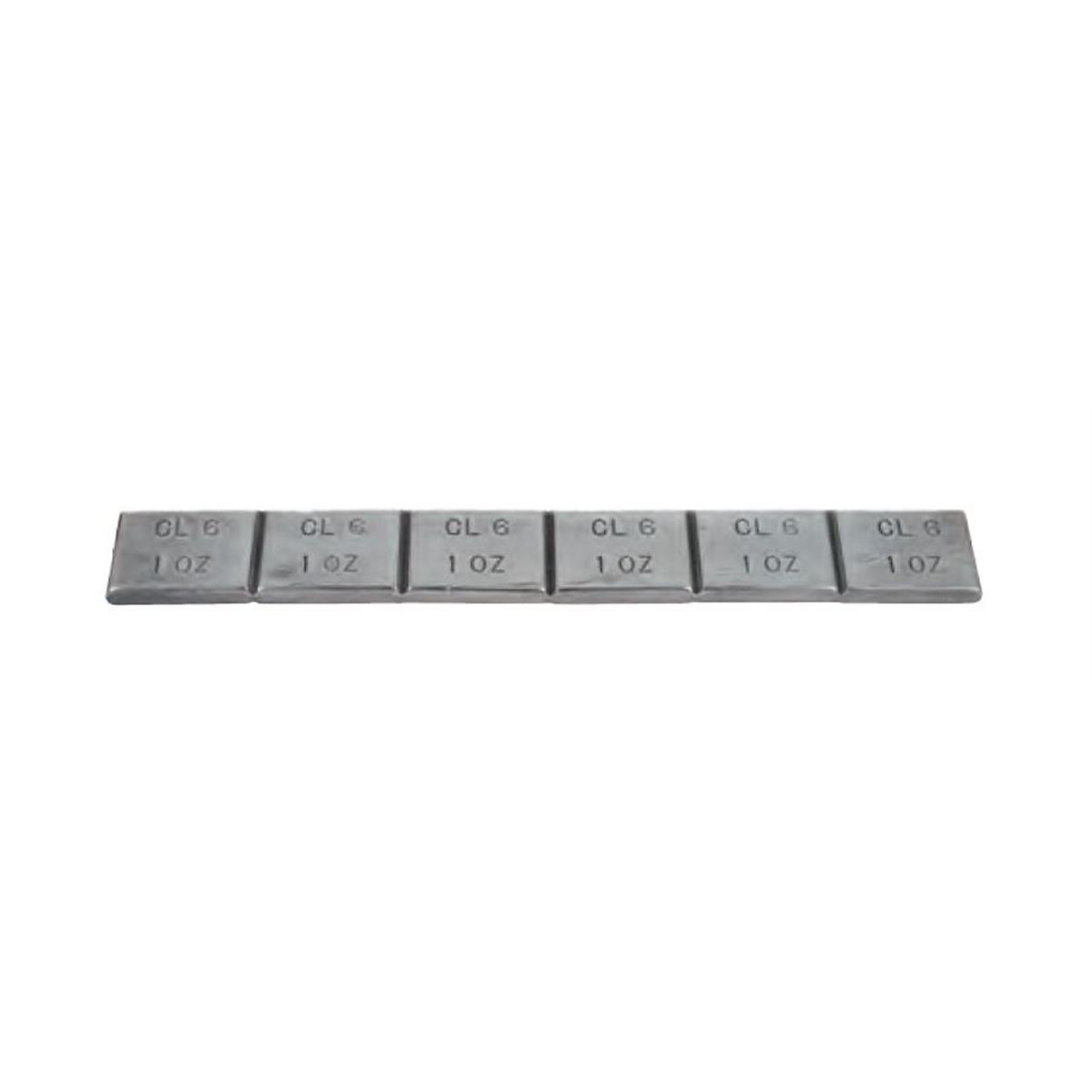 Wegmann Automotive Truck Stick-On Weights — 1 Oz. Segments, Coated, 6 Oz. Per Strip, 30 Strips, Model# PWWCL6